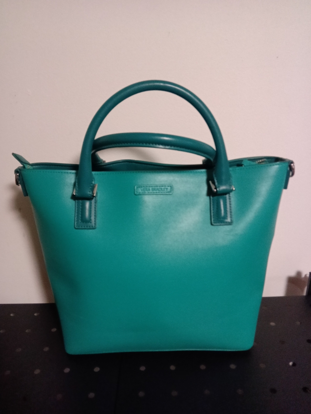 Vera Bradley Teal Dual Top-Handle Tote Bag - NWOT